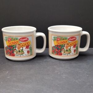 Campbells Sunny Good  Soup Mug Set of 2 2005 .